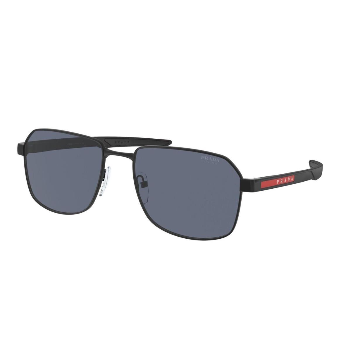 Prada Linea Rossa PS 54WS Black Rubber/blue DG009R Sunglasses