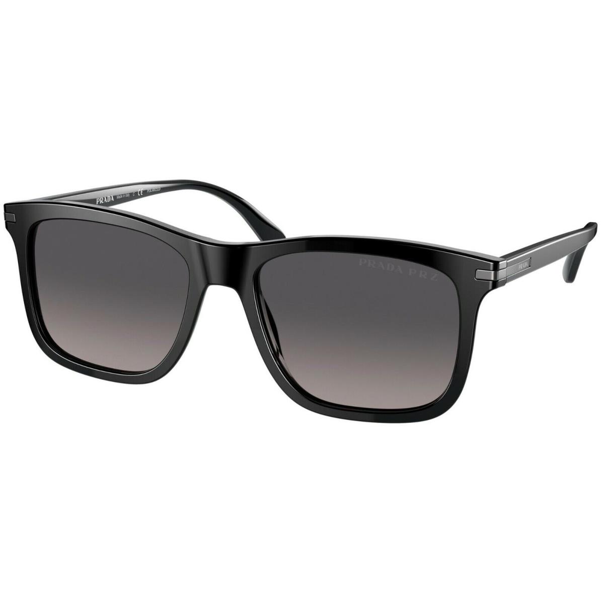 Prada PR 18WS Black/grey Shaded Polarized 1AB-09G Sunglasses