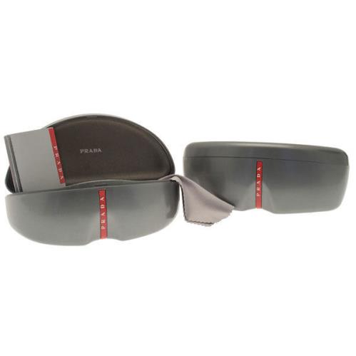 Prada Linea Rossa Stubb Sps 54T Black/grey Polarized 1AB-5Z1 A Sunglasses - Frame: Black, Lens: Grey Polarized