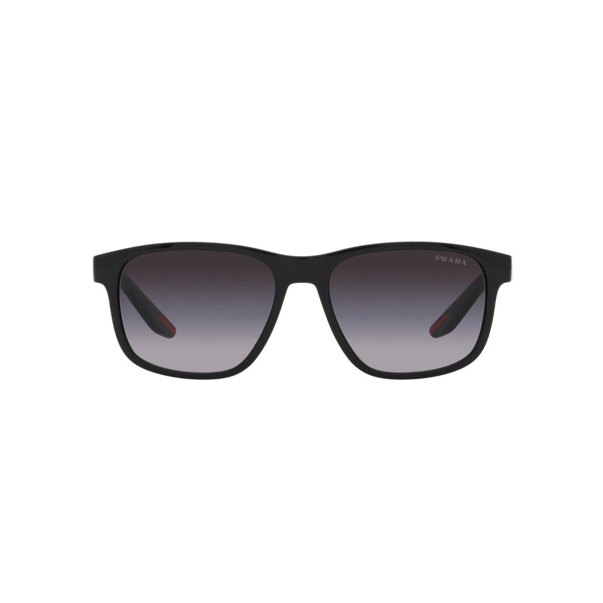 Prada Linea Rossa Sps 06YS Black/grey Shaded 1AB-09U Sunglasses - Frame: Black, Lens: Grey Shaded