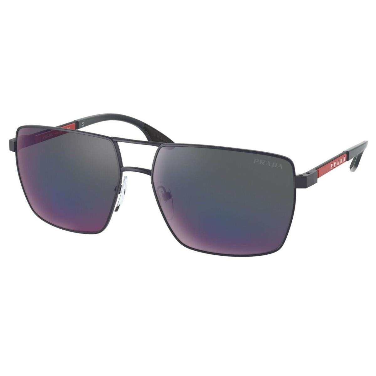 Prada Linea Rossa Sps 50WS Rubber Blue/dark Grey UR7-01G Sunglasses