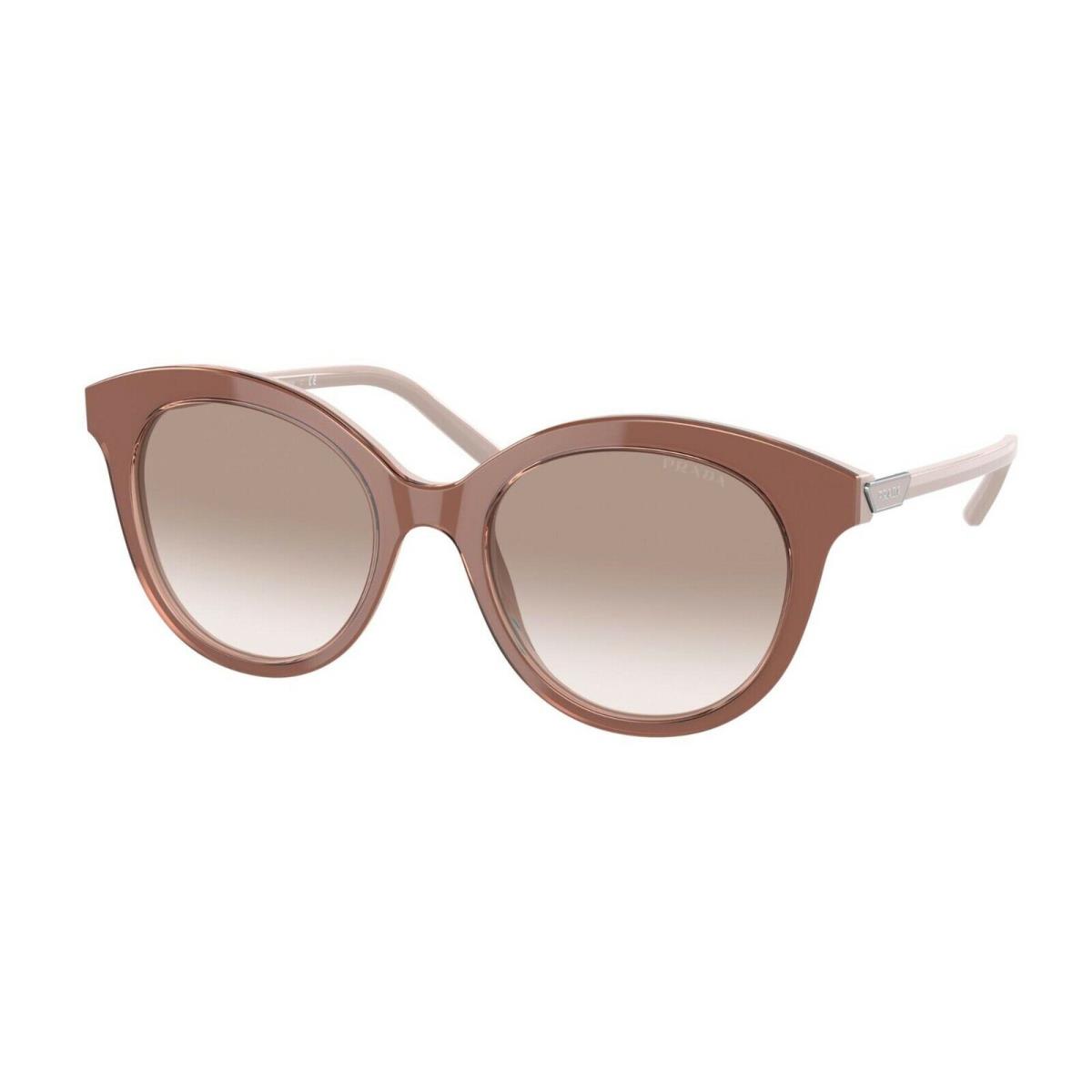 Prada PR 02YS Light Brown/light Brown Shaded 01Y-1L0 Sunglasses