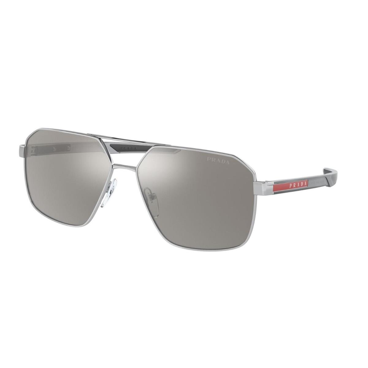 Prada Linea Rossa PS 55WS Silver/light Grey Silver Mirrored 1BC07F Sunglasses