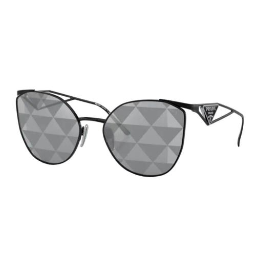 Prada PR 50ZS Black/grey Tampo with Mirror Triangles 1AB-03T Sunglasses