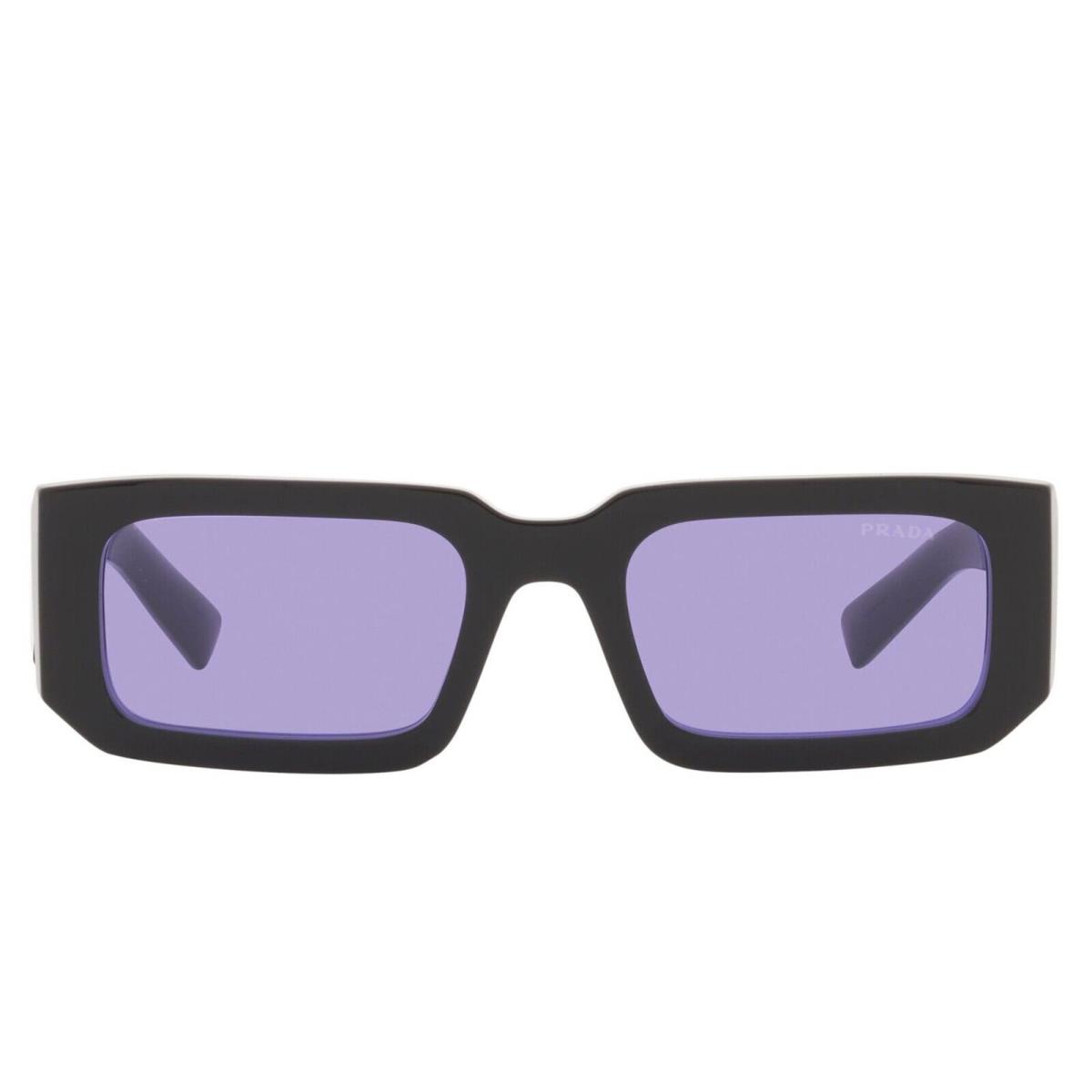 Prada Symbole PR 06YS Black/violet 02Z-01O Sunglasses - Frame: Black, Lens: Violet