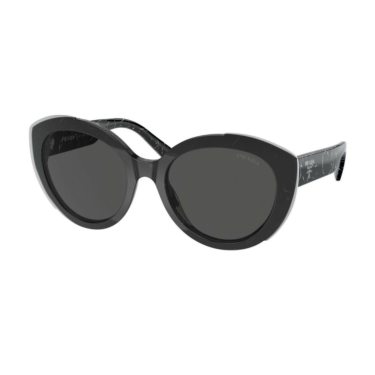 Prada PR 01YS Black Marble Crystal/dark Grey 09V-5S0 Sunglasses