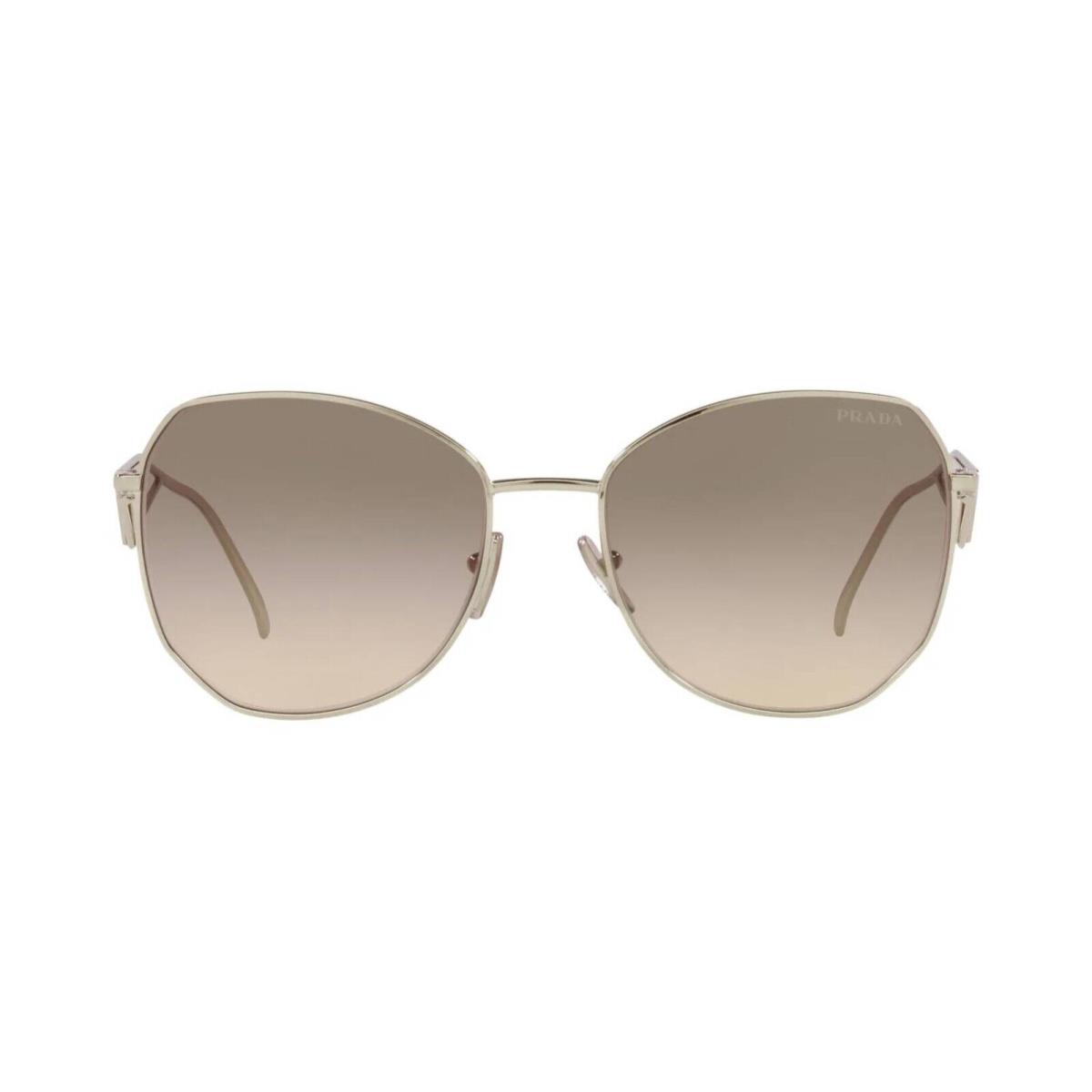 Prada PR 57YS Light Gold/light Brown Grey Shaded ZVN-3D0 Sunglasses