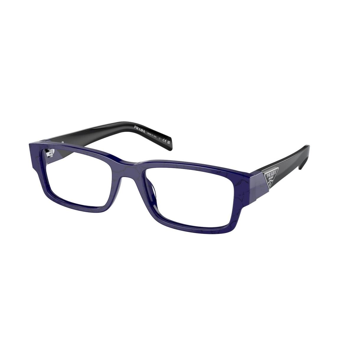 Prada PR 07ZV Blue Marble 18D-1O1 Eyeglasses