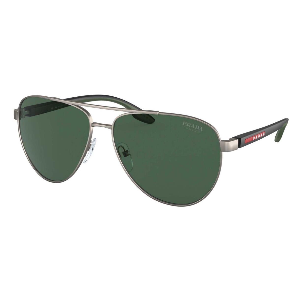 Prada Linea Rossa Sps 52YS Silver/green Tuning 7CQ-06U Sunglasses