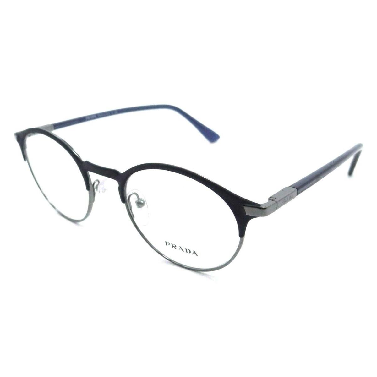 Prada Eyeglasses Frames PR 58YV 02N-1O1 48-20-145 Matte Blue Made in Italy