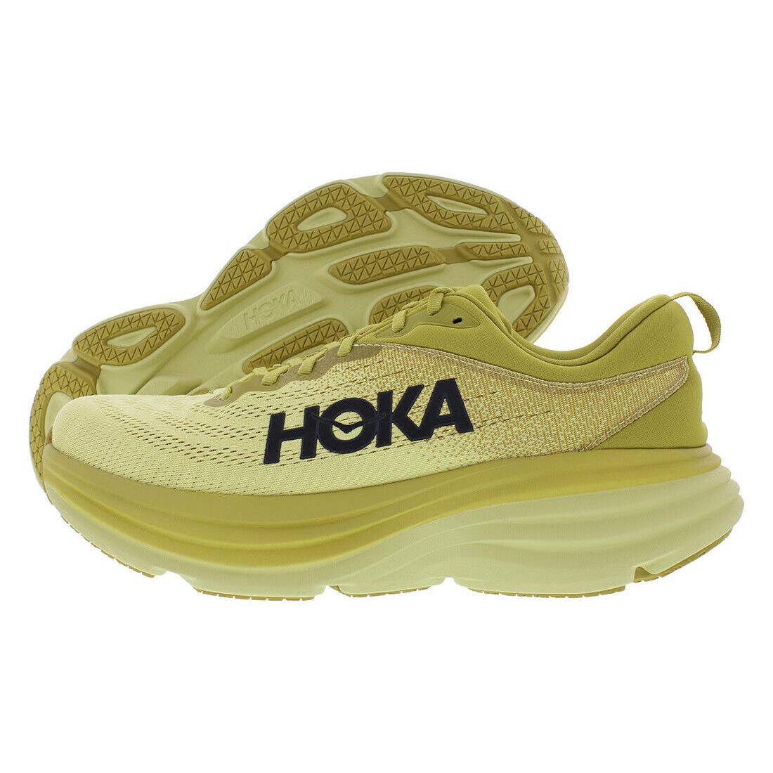 Hoka One One Bondi 8 Mens Shoes - Golden Lichen/Celery Root, Full: Golden Lichen/Celery Root