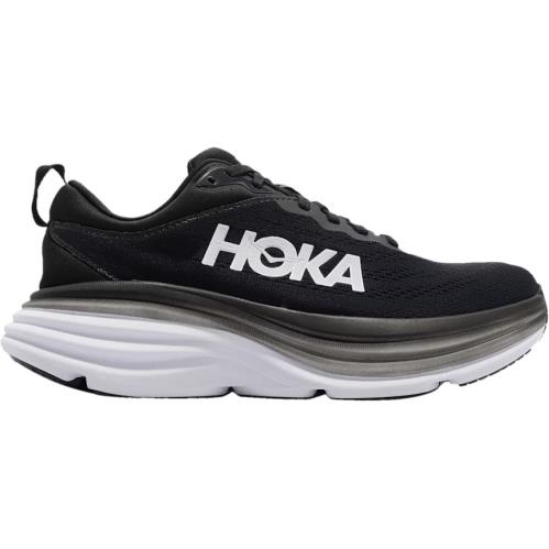 Hoka One One Bondi 8 Black/white 1127954-BWHT Women`s Running Shoes Size 11D