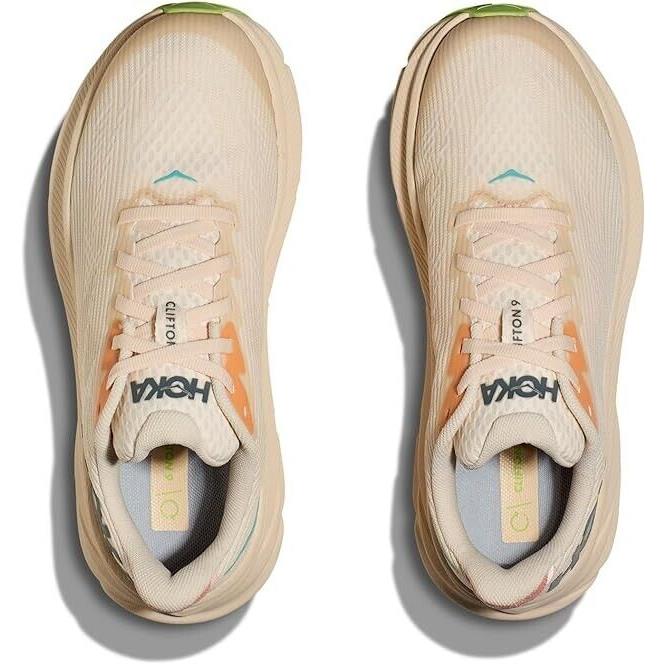 Hoka Women`s Clifton 9 Sneaker Vanilla/astral 8.5 Wide