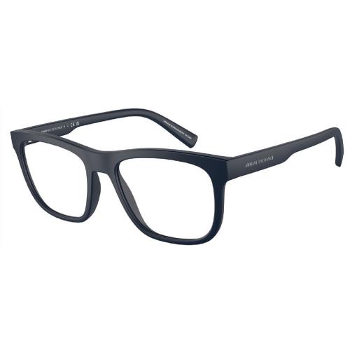 Armani Exchange Eyeglasses 0AX3050F 8181 Matte Blue Frame 55MM Rx-able