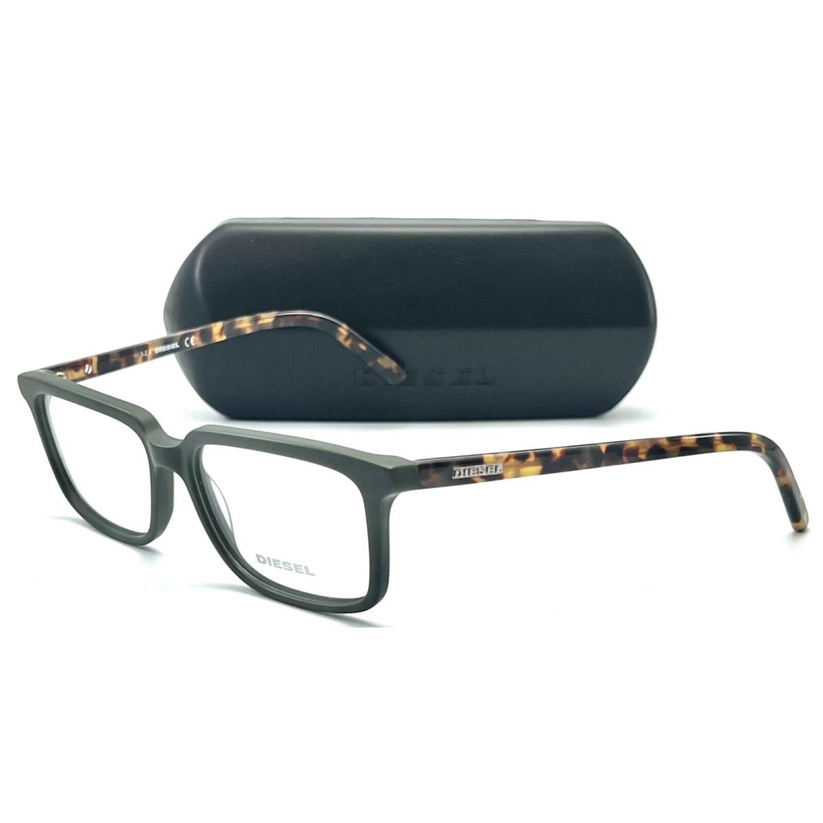 Diesel DL5067 098 Dark Green Eyeglasses 54-15 145 W/case