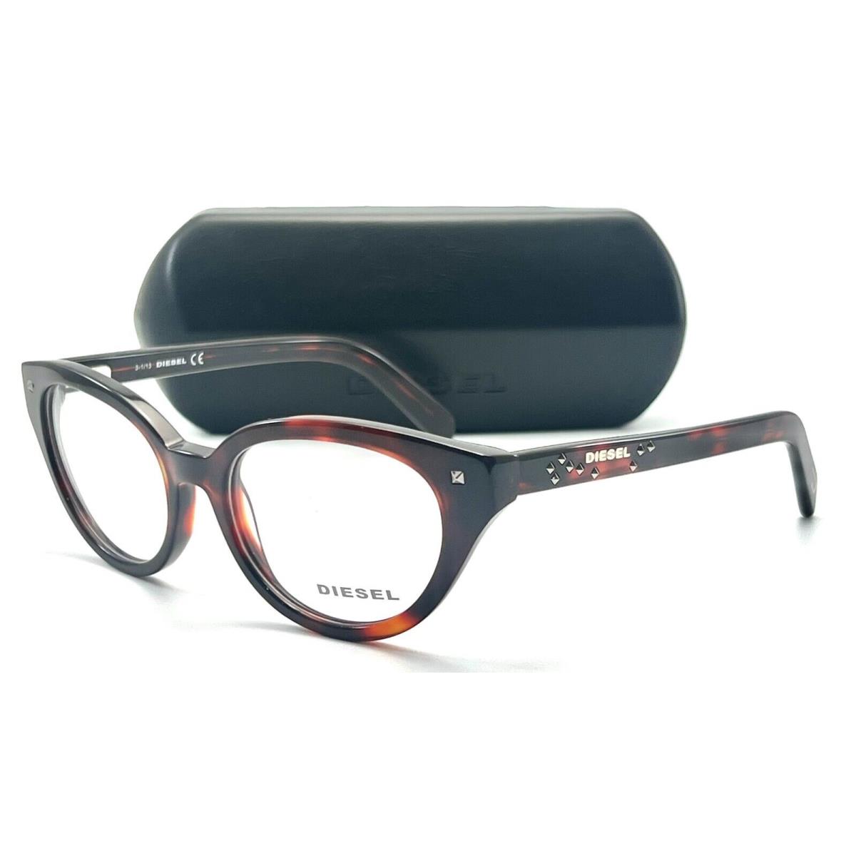 Diesel DL5057 054 Red Havana Eyeglasses 51-18 140 W/case