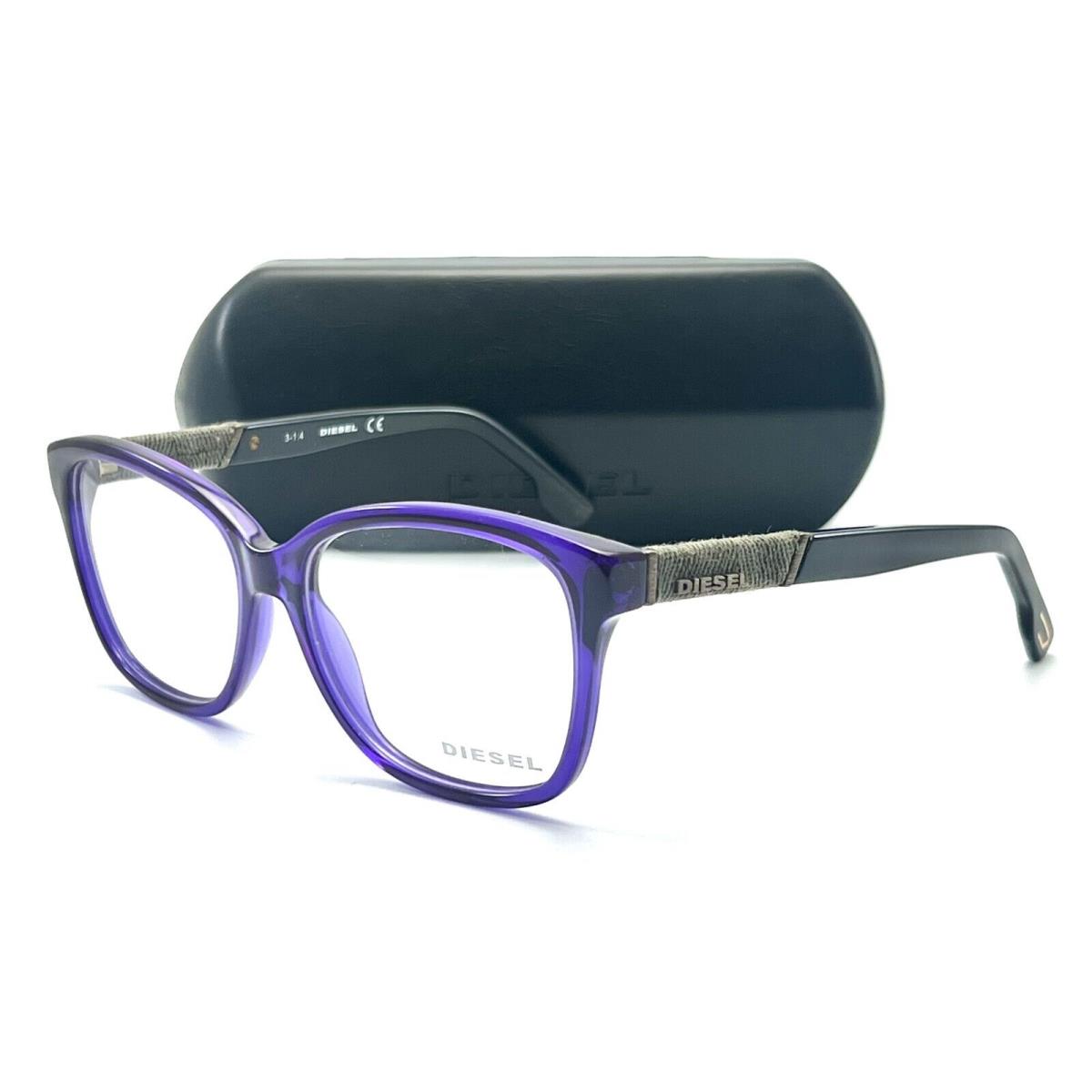 Diesel DL5108 081 Shiny Violet Eyeglasses 54-15 140 W/case