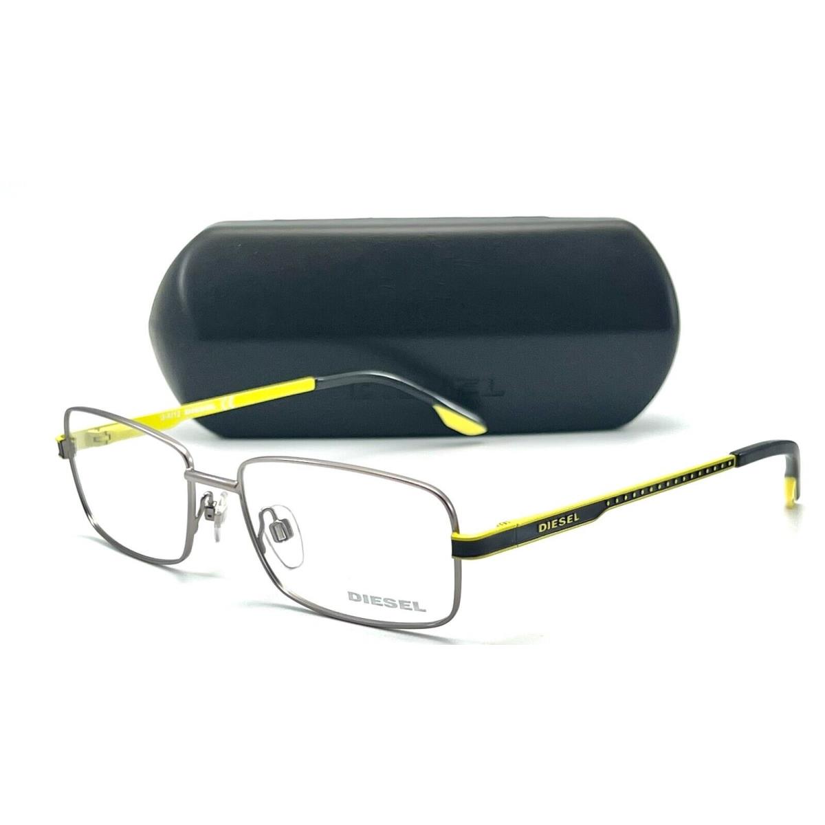 Diesel DL5047 015 Matte Light Ruthenium Eyeglasses 54-17 140 W/cas