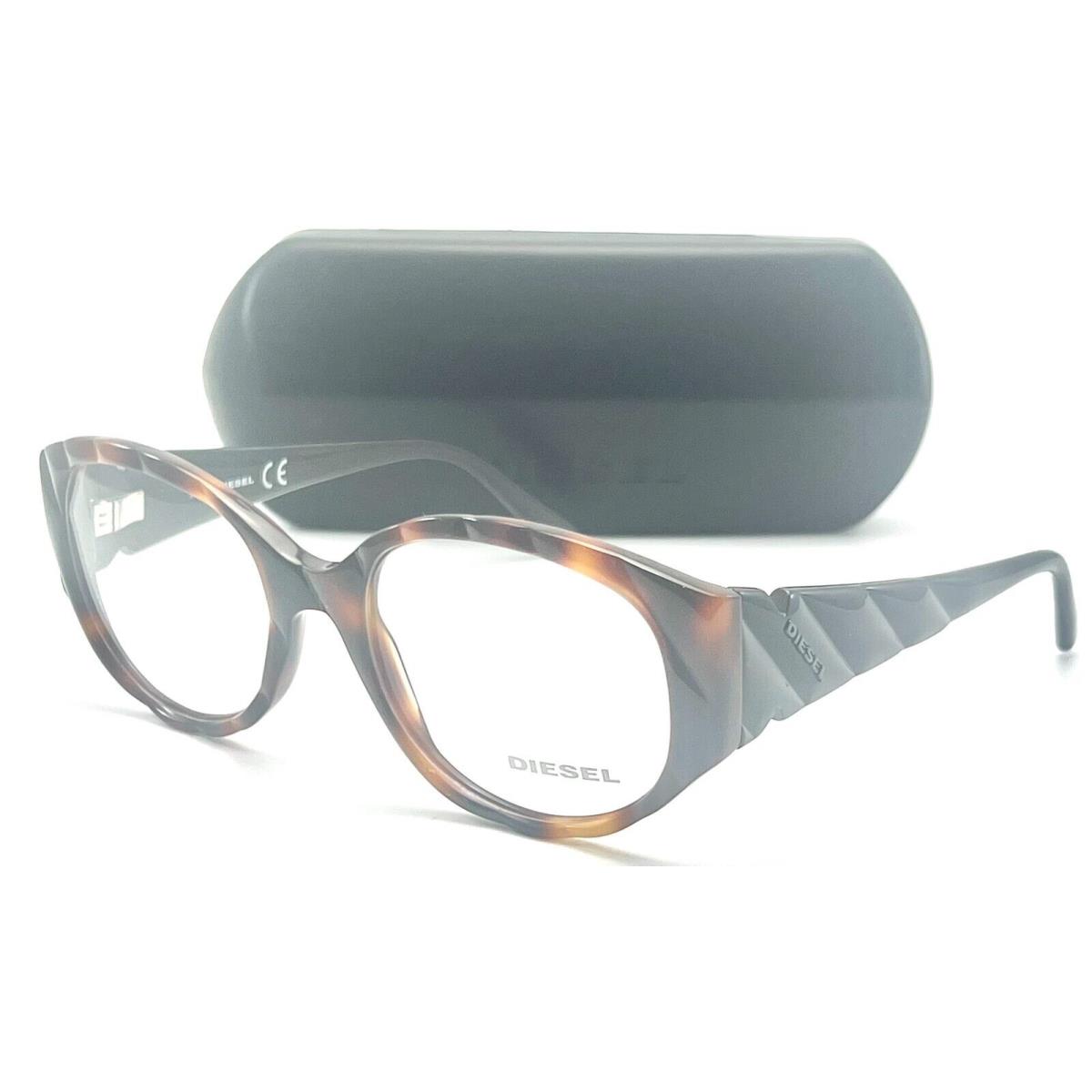 Diesel DL5007 052 Dark Havana Eyeglasses 53-19 140 W/case