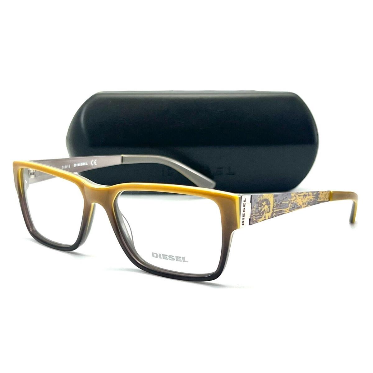 Diesel DL5027 041 Yellow Eyeglasses 55-16 140 W/case