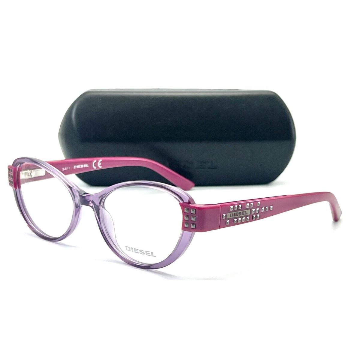 Diesel DL5011 081 Shiny Violet Eyeglasses 51-17 135 W/case