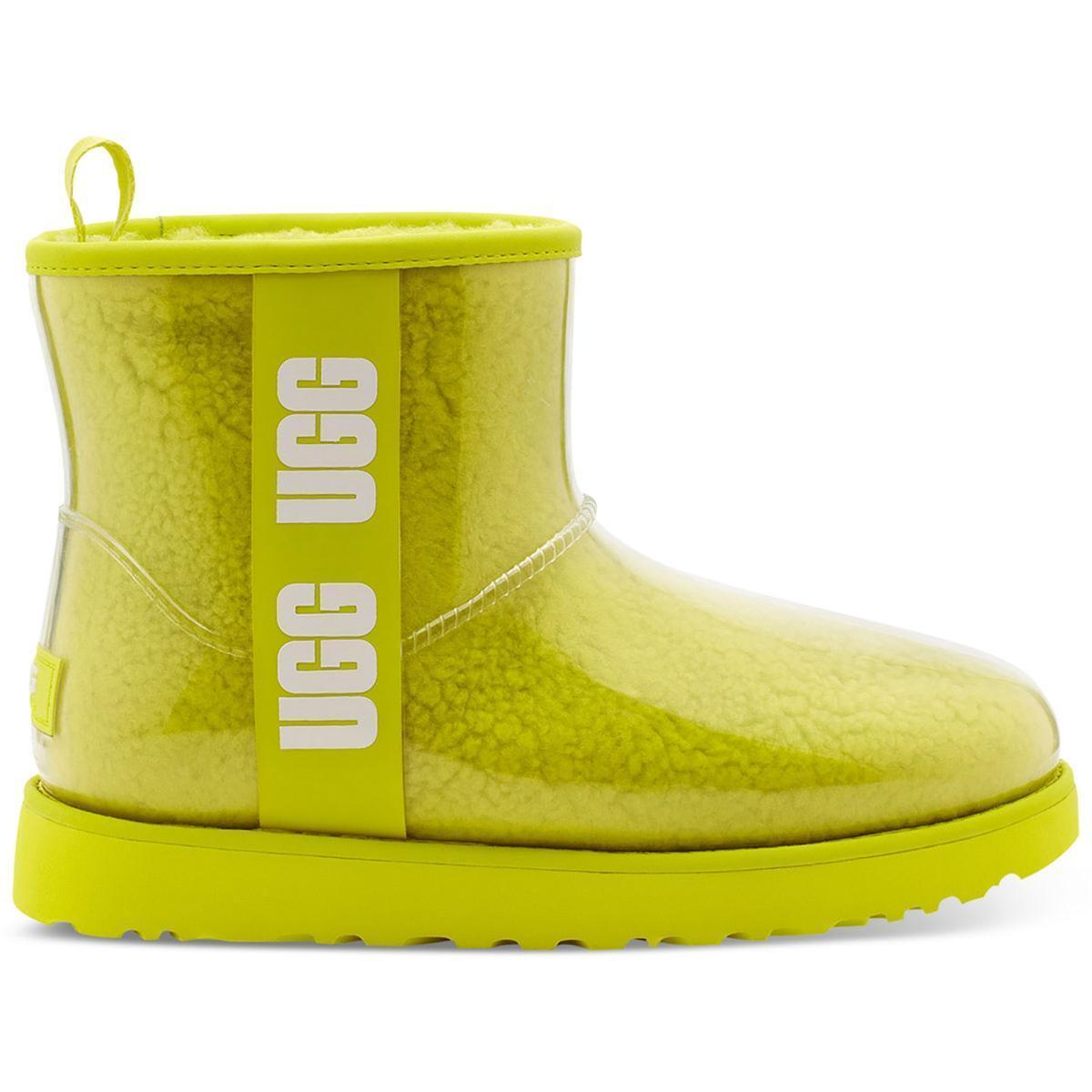 Ugg Womens Classic Clear Mini Waterproof Ankle Winter Boots Shoes Bhfo 6328 - Pollen