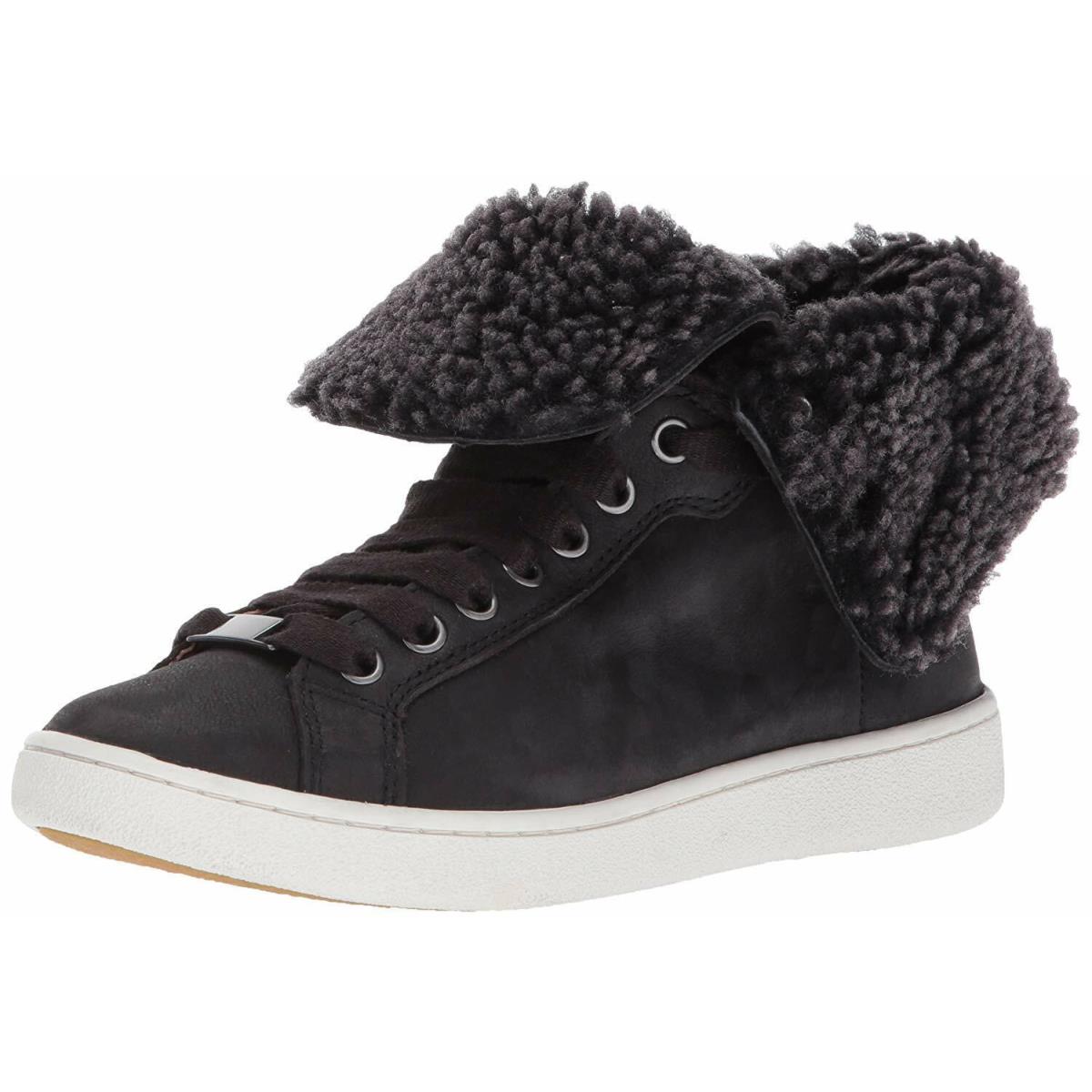 Ugg Starlyn Black Sheepskin High Top Ankle Sneaker Boots US 6 EU 37