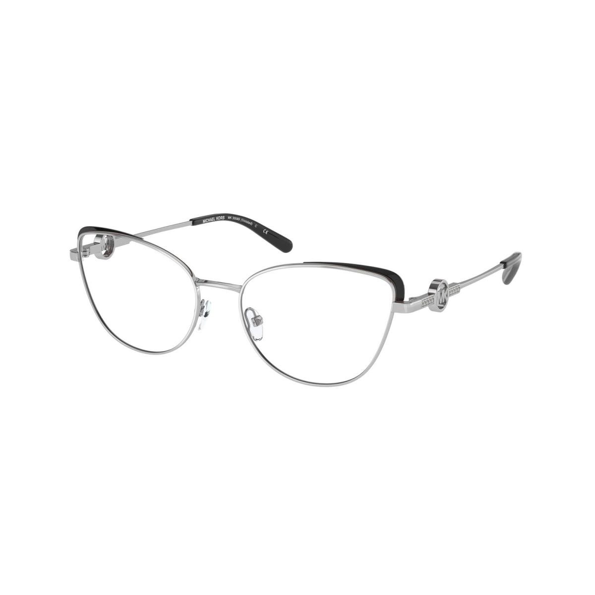 Michael Kors MK3058B 1153 Trinidad Silver Demo Lens 54 mm Women`s Eyeglasses