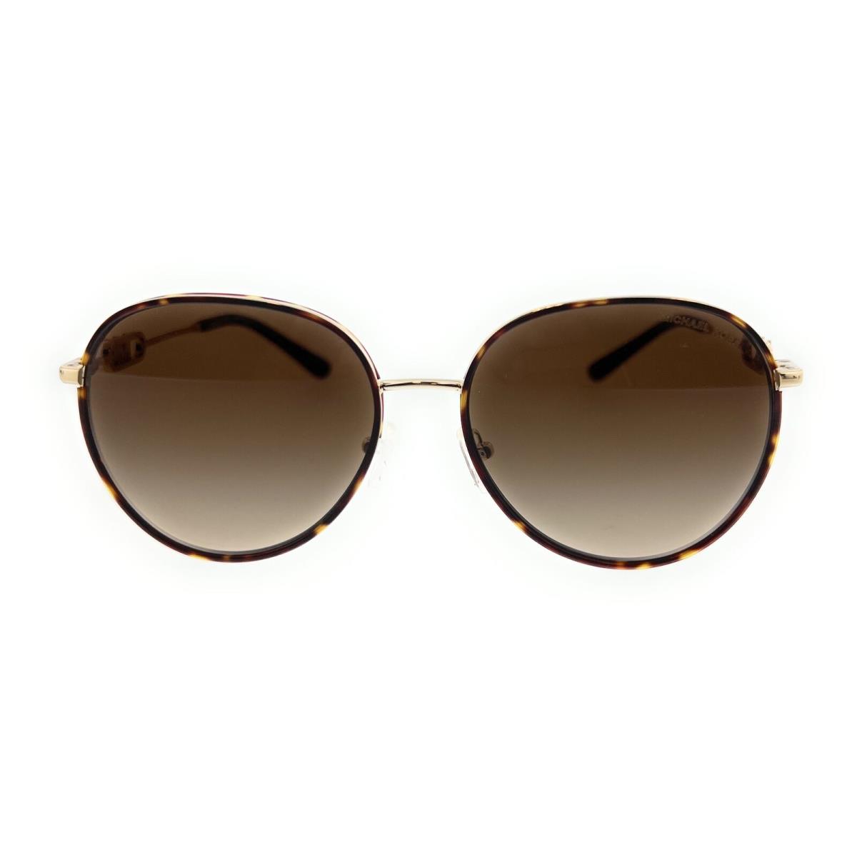 Michael Kors 0MK1128J 101413 Light Gold/dark Tortoise Round Sunglasses