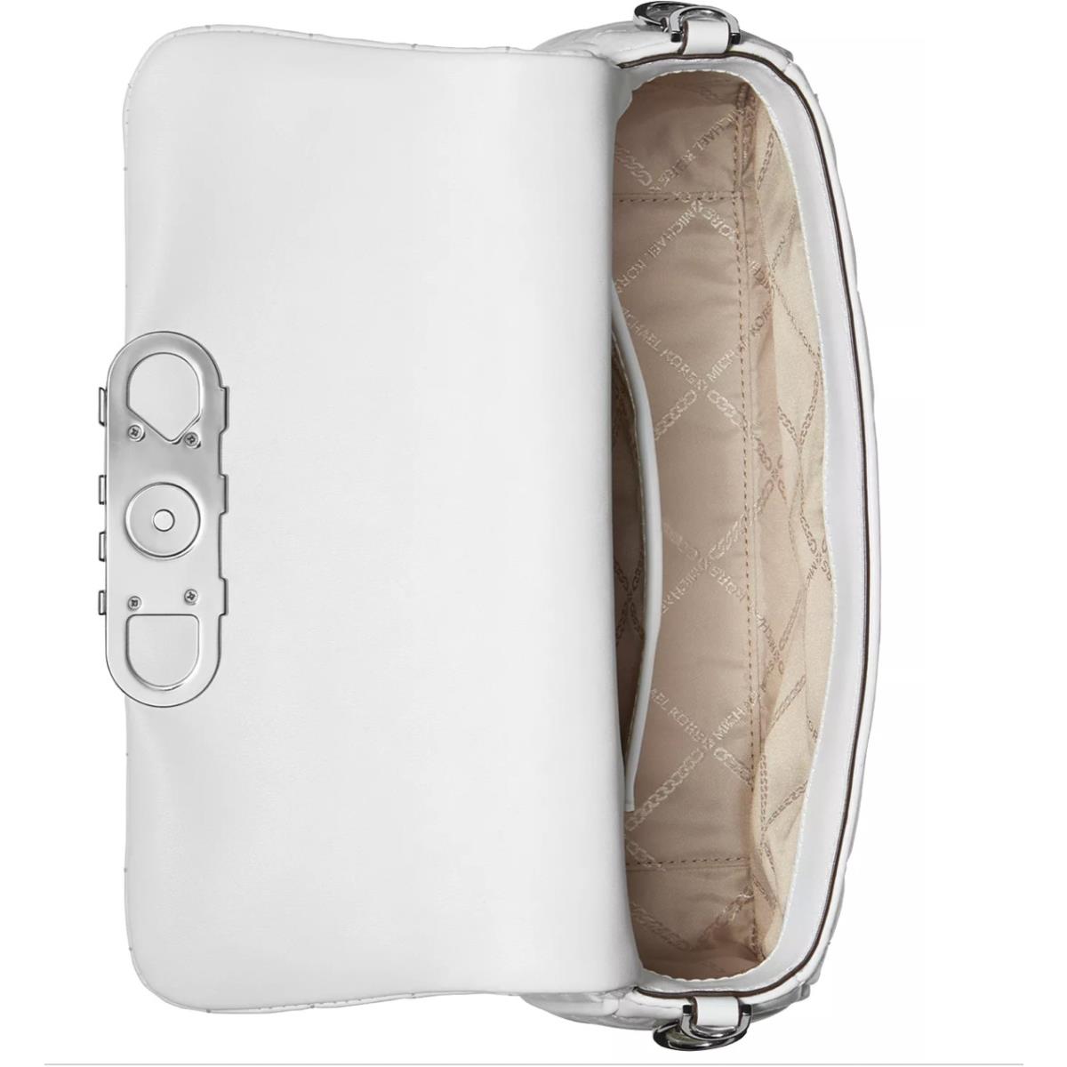 Michael Kors Parker Medium Leather Convertible Pouchette Shoulder Bag