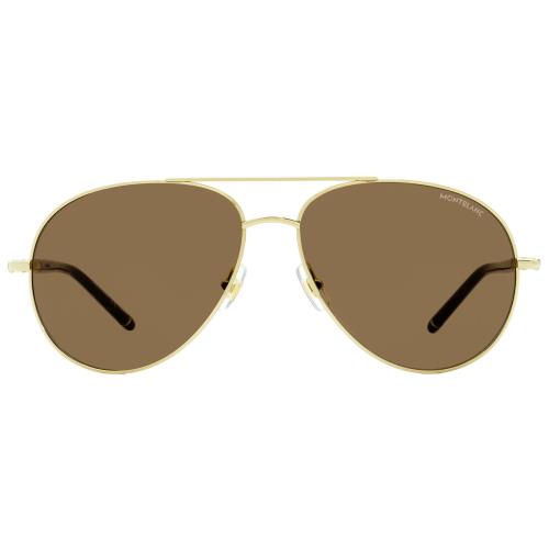 Montblanc Pilot Sunglasses MB0068S 001 Gold/black 61mm 0068