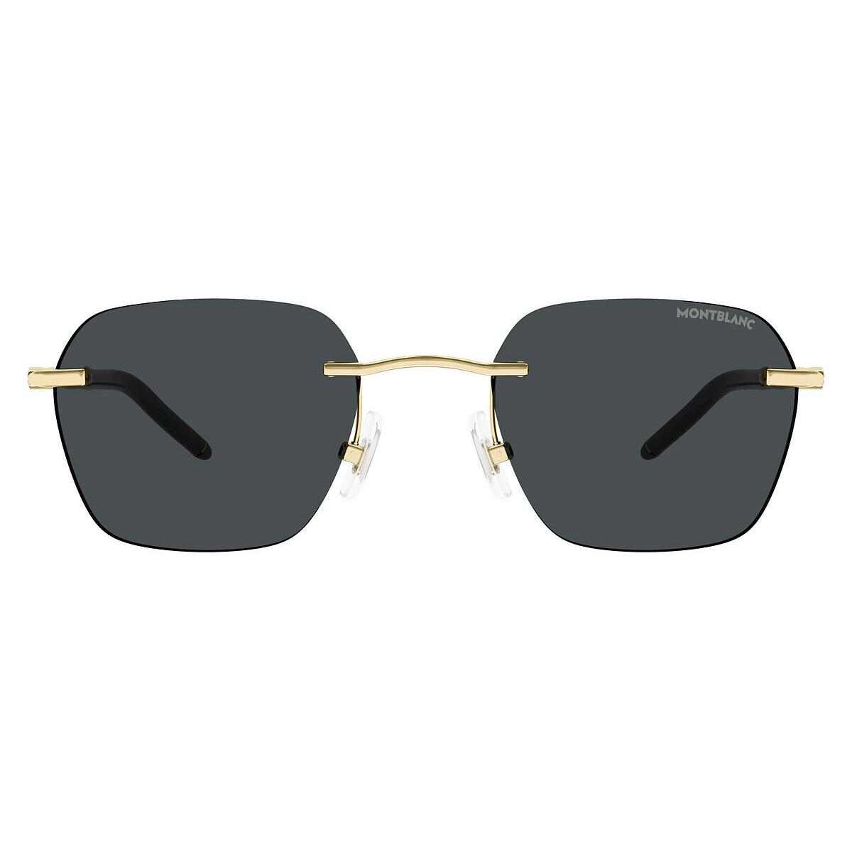 Montblanc MB0270S Sunglasses Men Gold/black / Gray 51mm