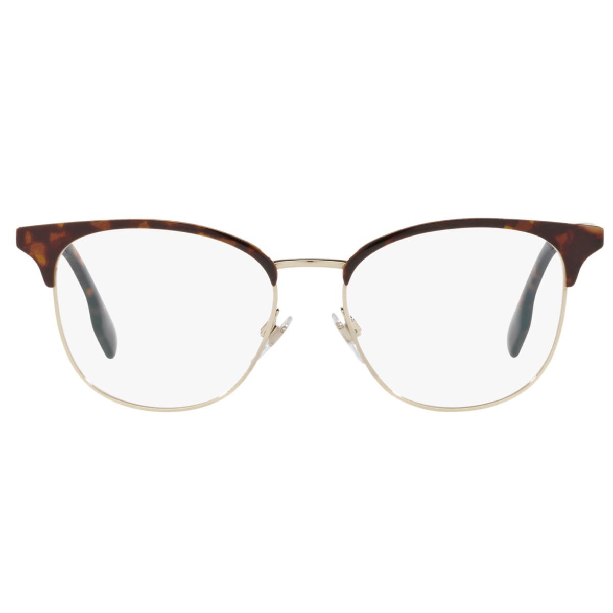 Burberry Eyeglasses B 1355 1312 52-16 140 Havana Tortoise Gold Frames