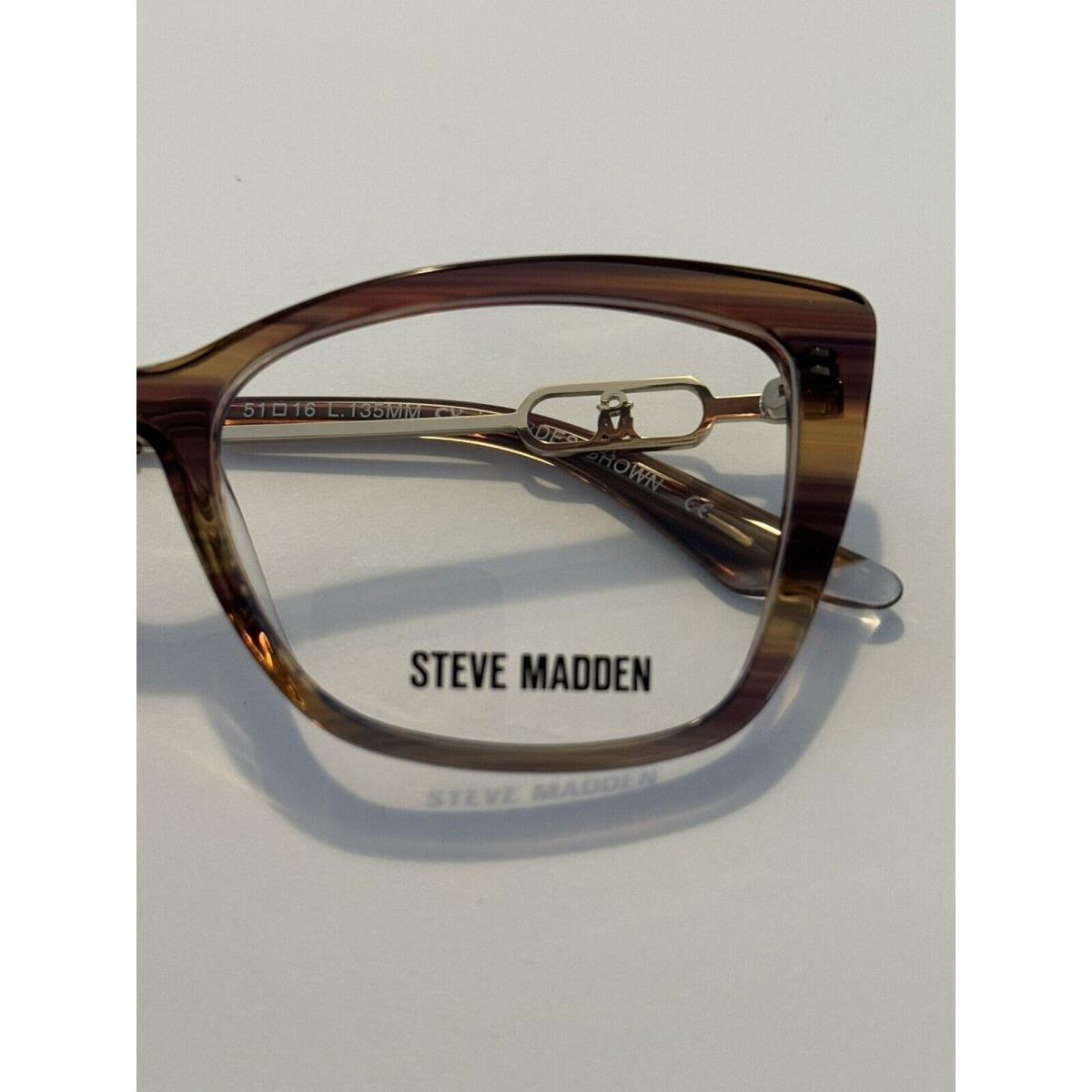 Steve Madden Lourdes Brown 51/16/135 Eyeglass Frame