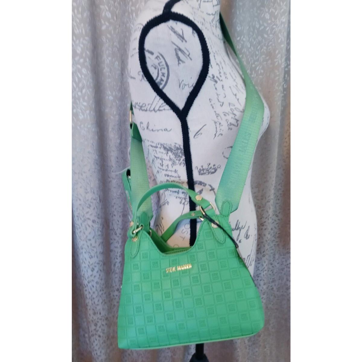 Steve Madden Green Bcami Crossbody Bag with Air Pod Case Detachable Strap