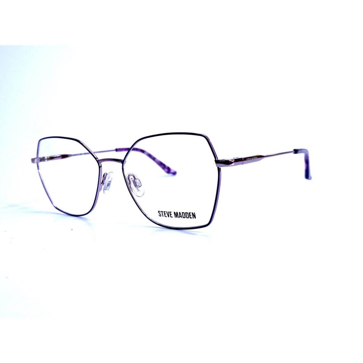 Steve Madden Purple Lilac Metal Hexagon Geometric Glasses Leilani 53 16 135