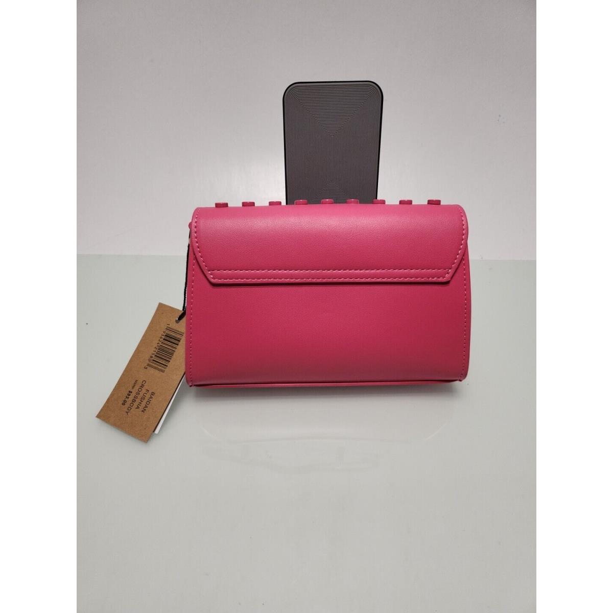 Steve Madden Fuschia Baidan Battery Stud Flap Crossbody Bag RK14