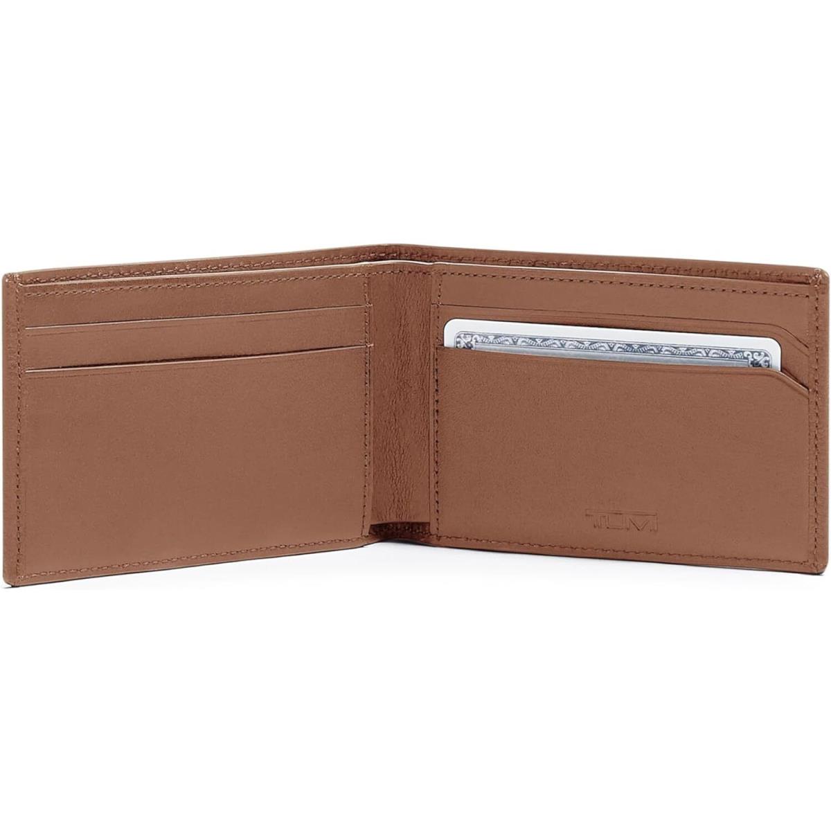 Tumi - Nassau Slim Single Billfold Leather Wallet For Men - Cognac