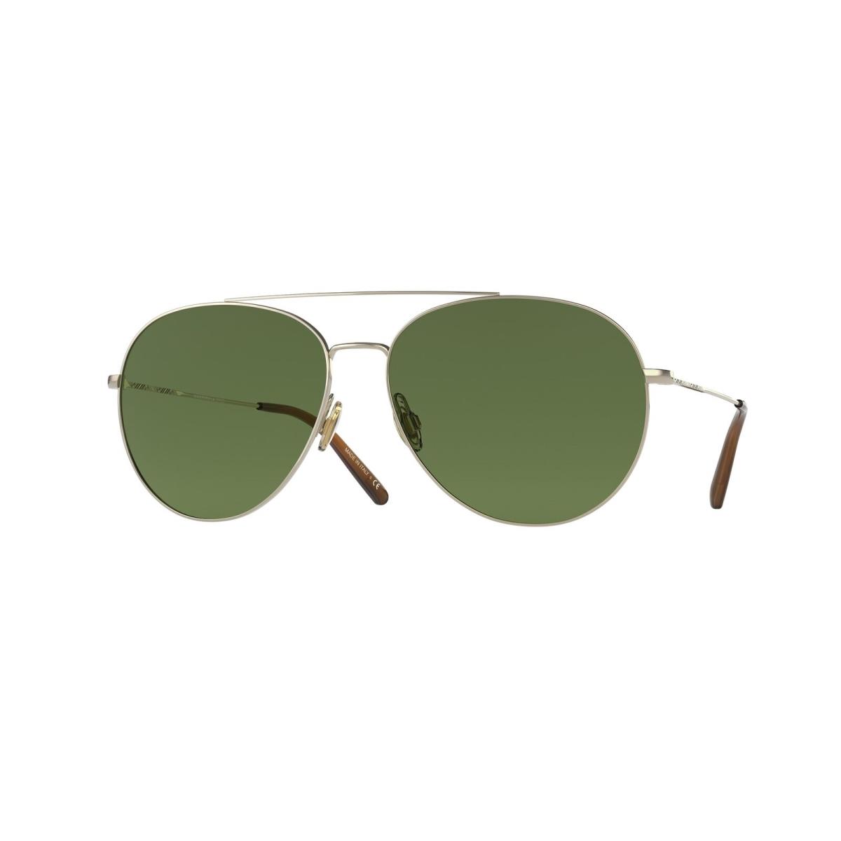 Oliver Peoples OV1286S 5035P4 Airdale Gold Azure Polarized 58 m Men`s Sunglasses