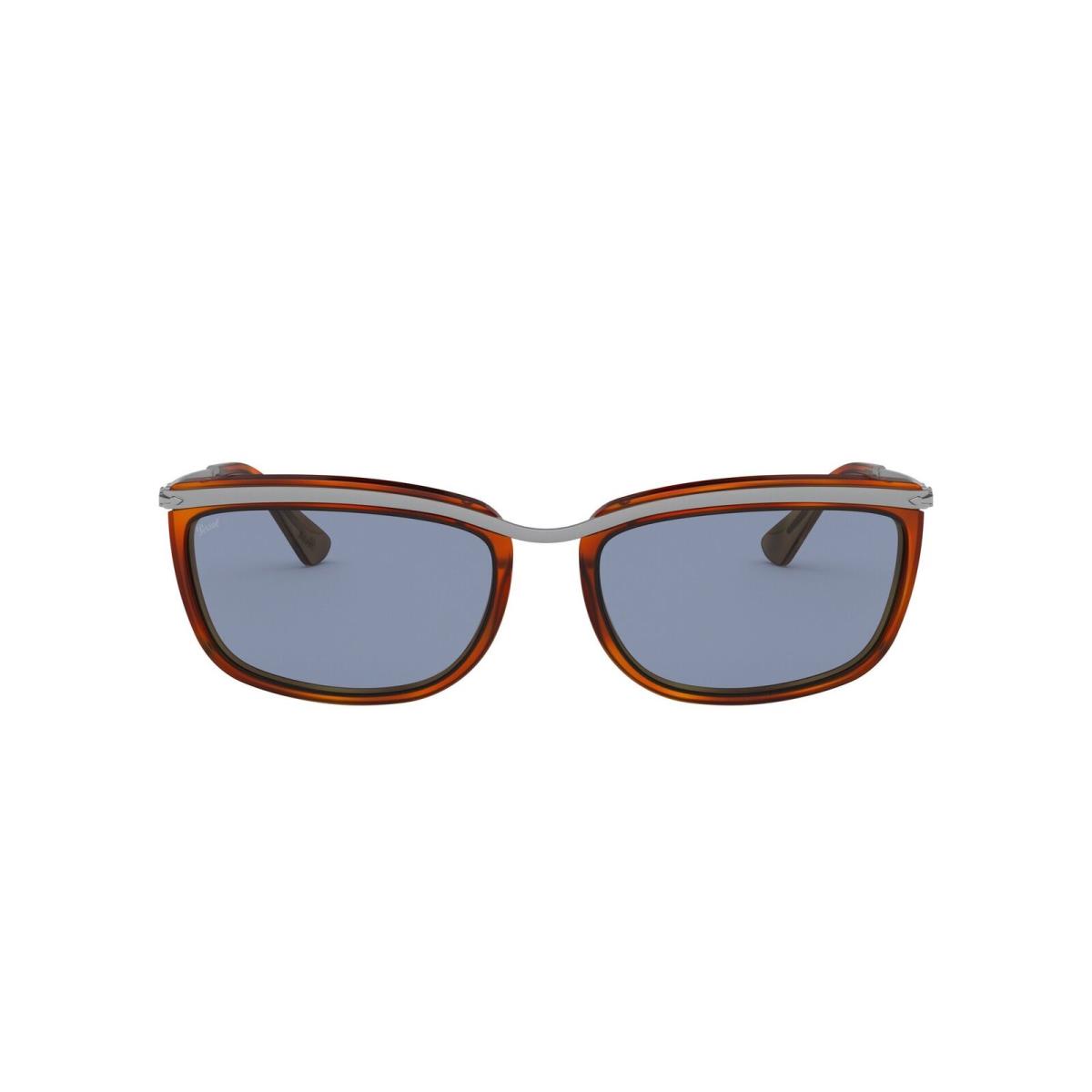 Persol PO3229S 96_56 Key West II Terra Di Siena Lt Blue 60 mm Men`s Sunglasses