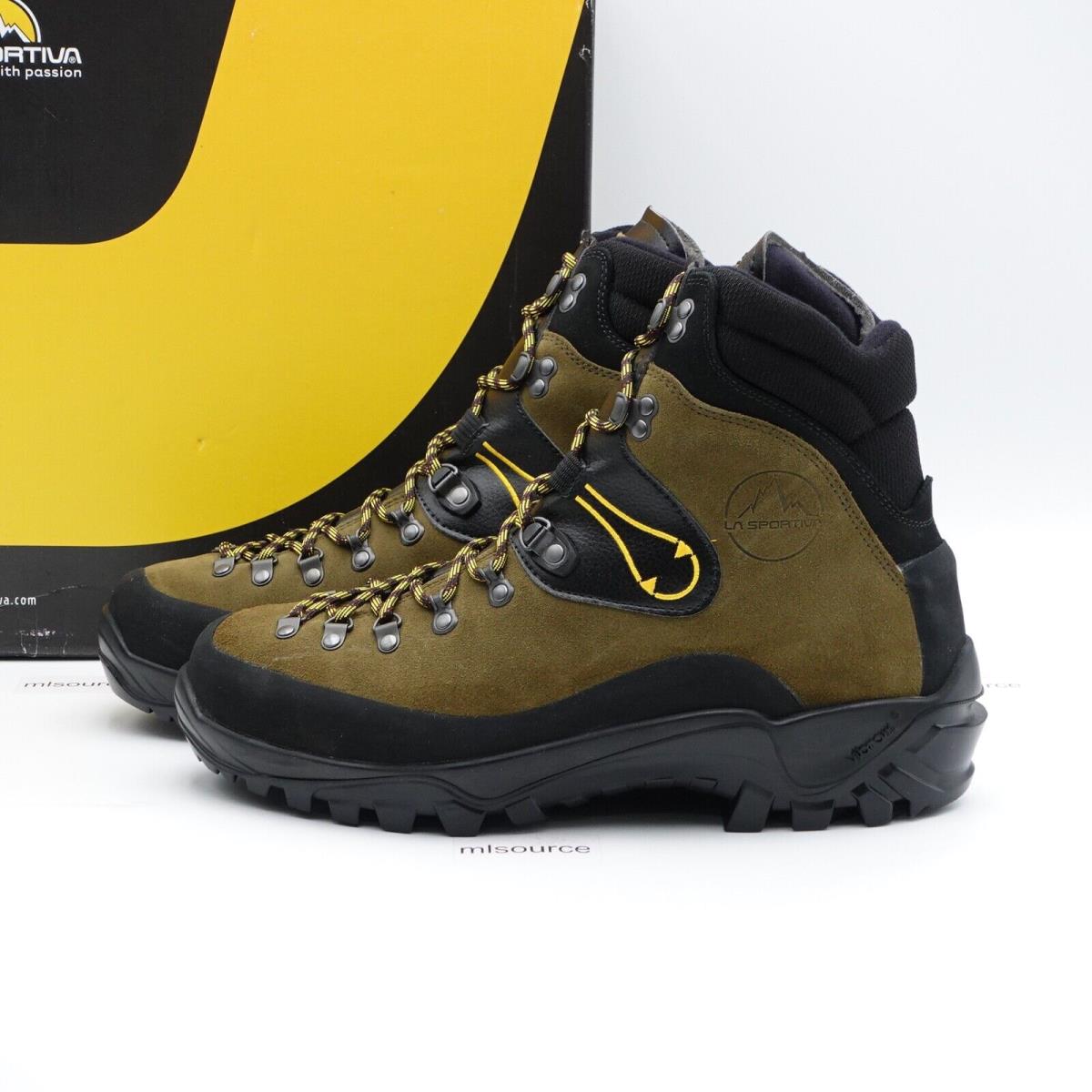 Size 11 Men`s La Sportiva Karakorum Mountaineering Boots 856DG Dark Green