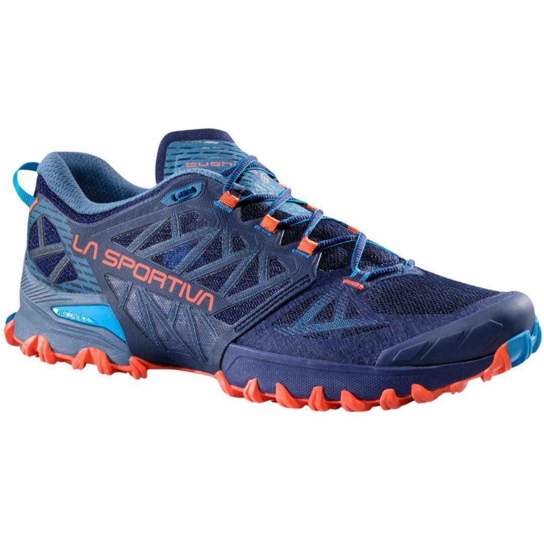La Sportiva Bushido Iii Men`s Trail Running Shoes Deep Sea/cherry Tomato M43