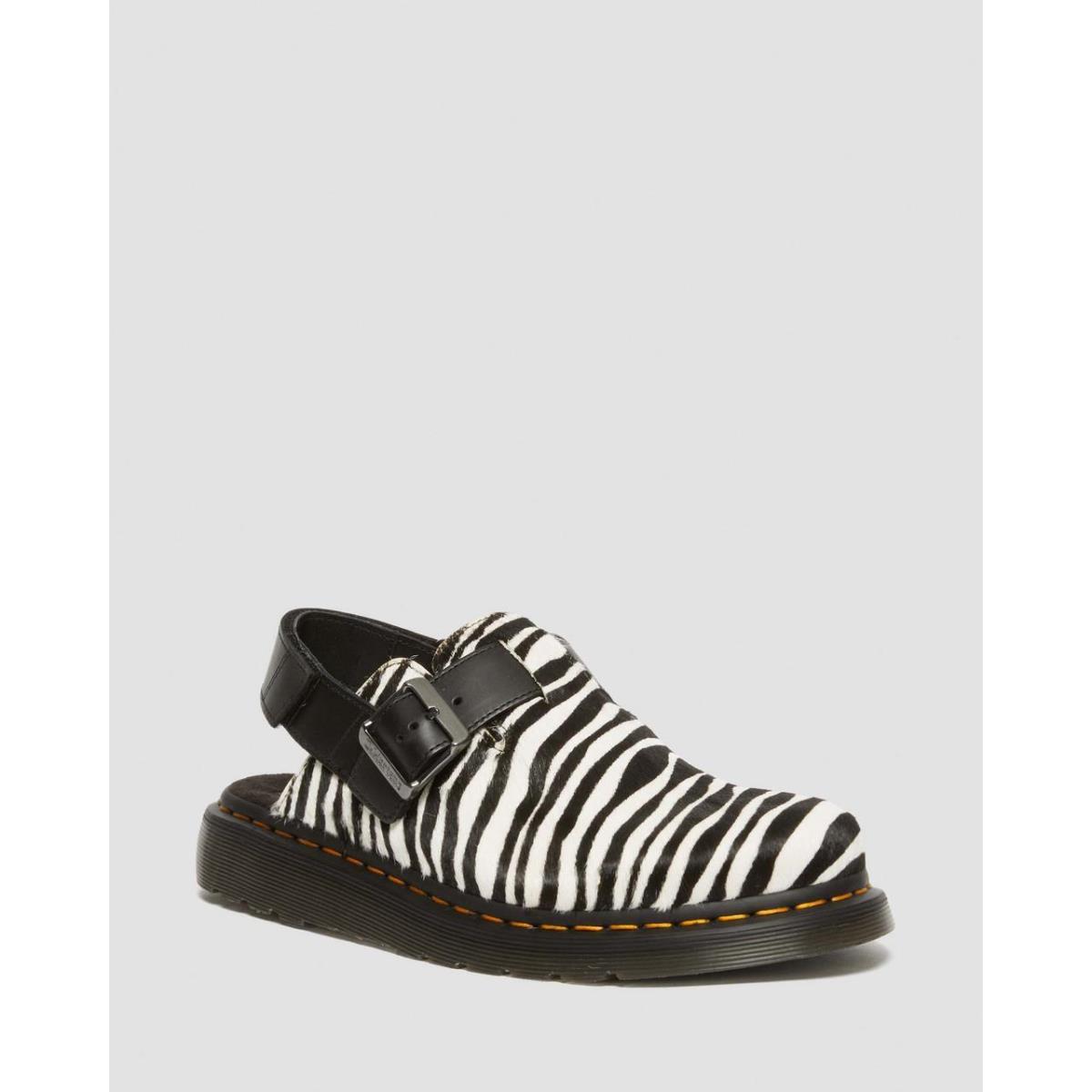 Womens Dr. Martens Jorge II Animal Hair-on Slingback 6-10 Zebra Doc Martens