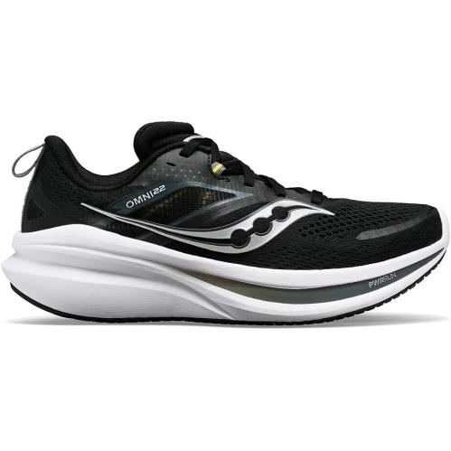 Saucony Omni 22 Women`s Running Sneaker Size 10 Black/white 6888 - black/white