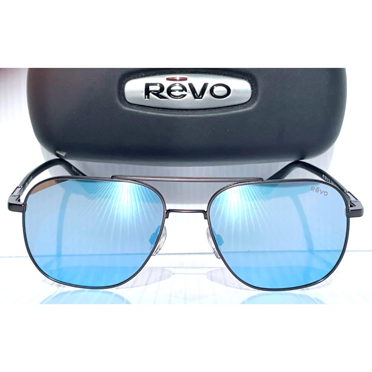 Revo Logan Satin Gunmetal Polarized Blue Water Lens Sunglass 1226 00 BL