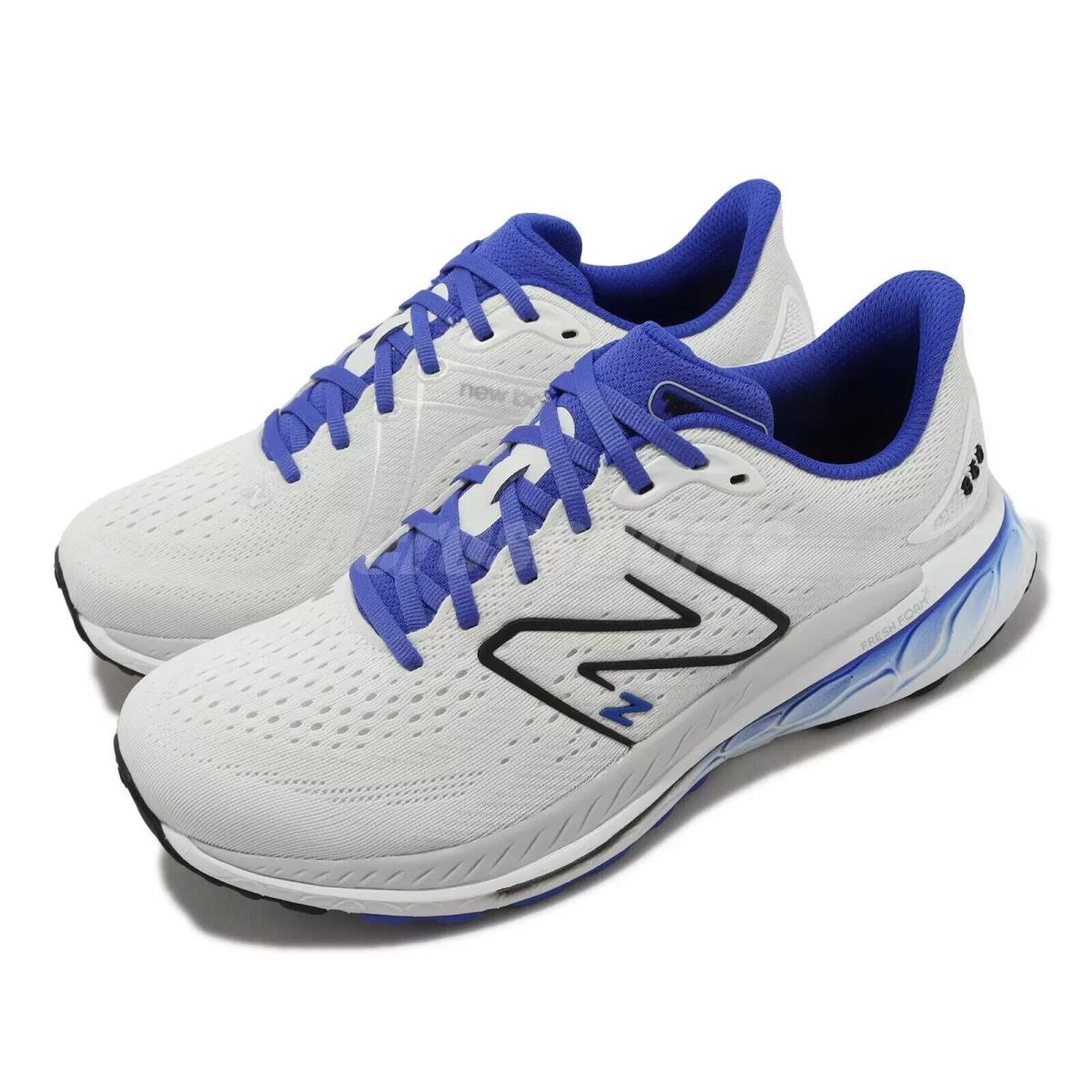 Size 10 Men`s New Balance Fresh Foam X 860v13 White/blue Running Shoe M860F13