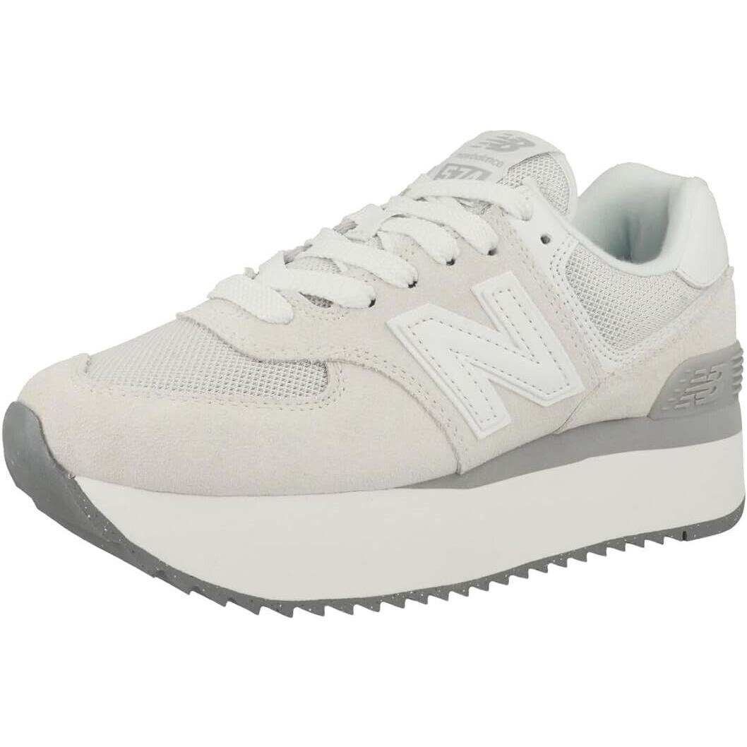 New Balance Women`s 574+ Sneakers Grey 8 Medium US