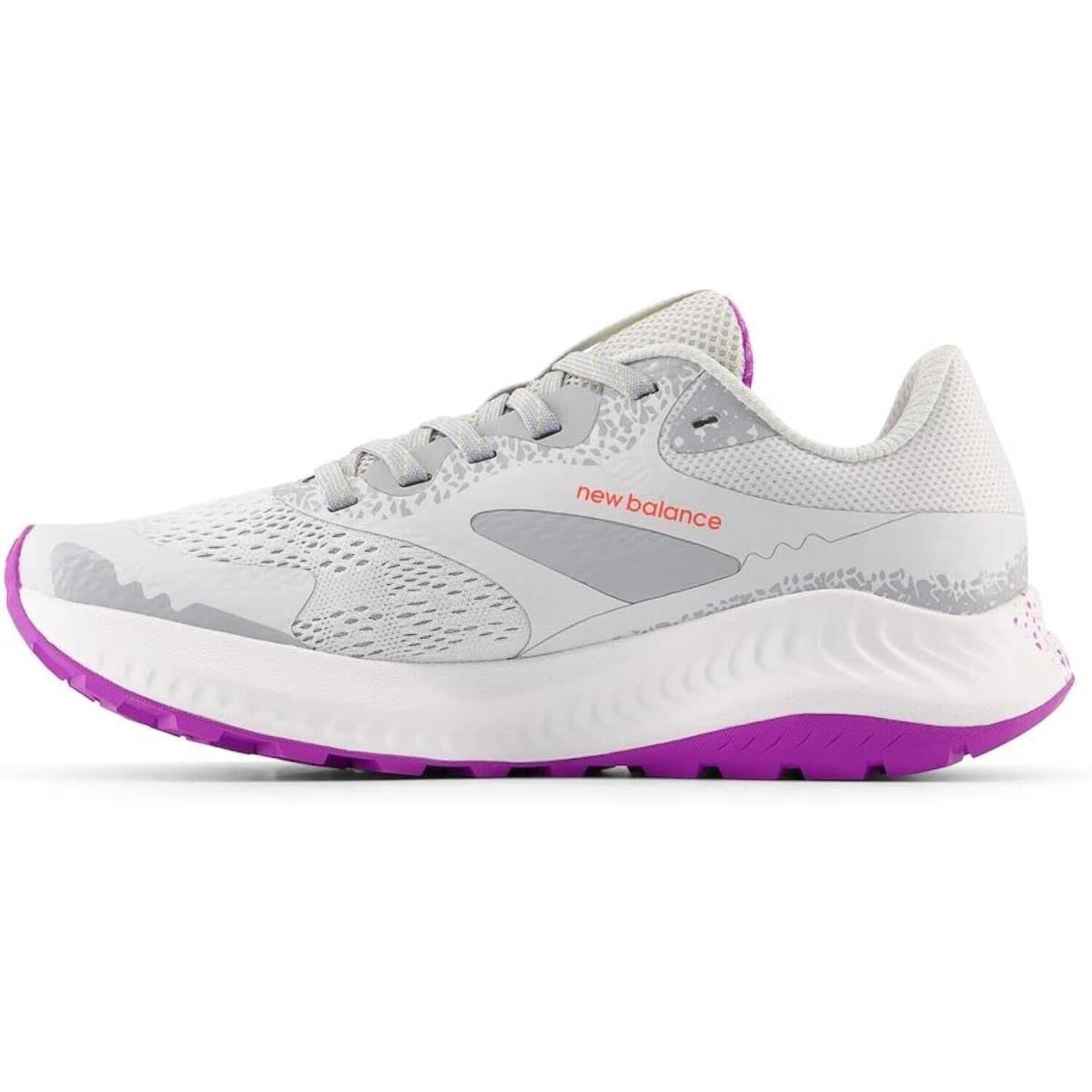 New Balance Women`s Dynasoft Nitrel V5 Trail Running Shoe Grey/rose/gray 9.5W D - Gray