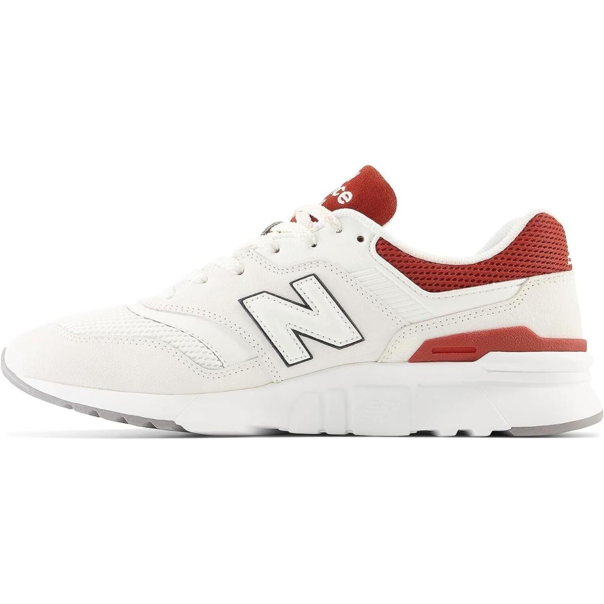 New Balance Men`s 997H V1 Sneaker White/red Size 12 US