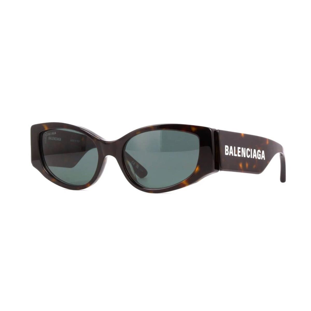 Balenciaga BB0258S Havana/green Grey 002 Sunglasses